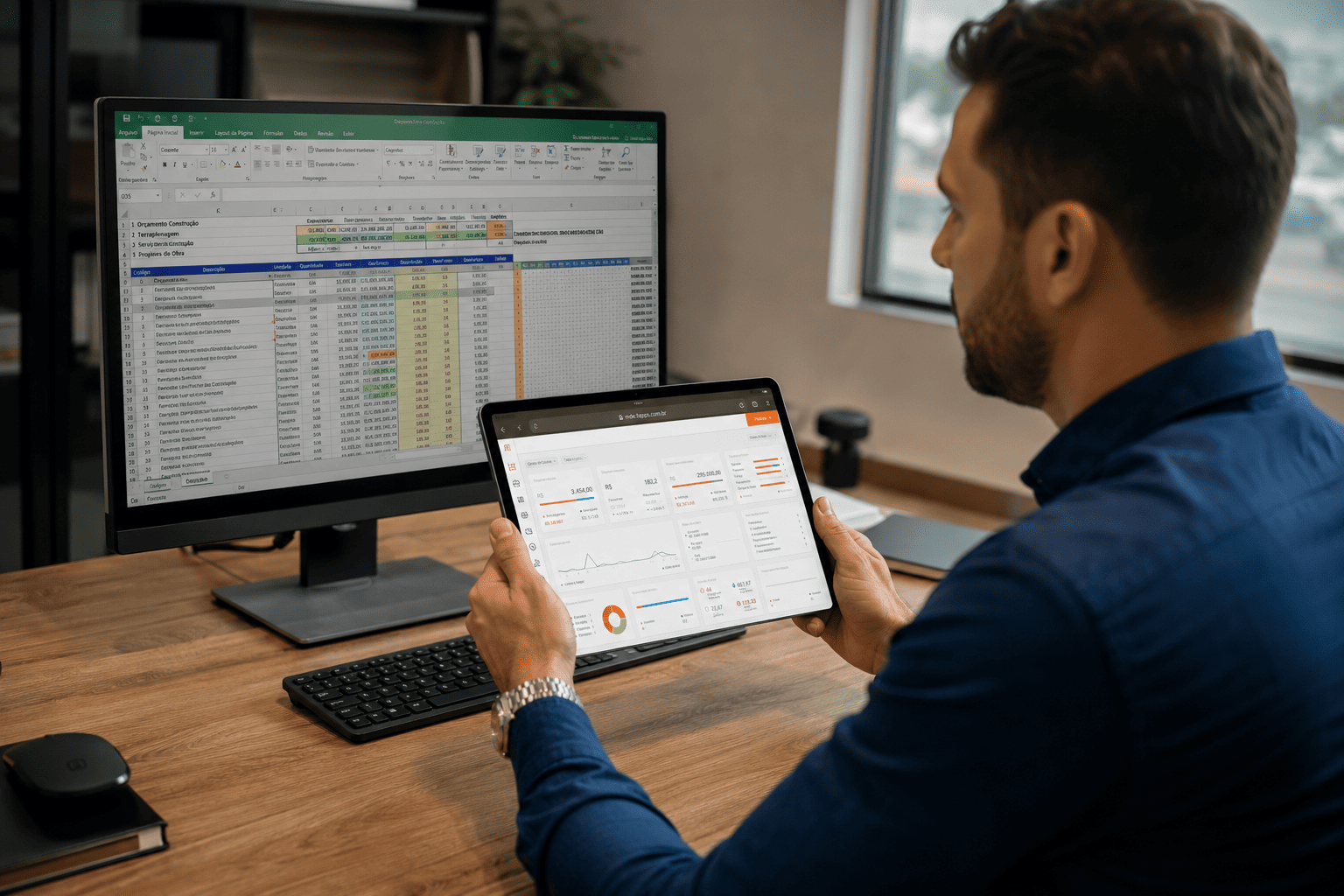 ERP vs planilha para construtoras: o que muda na prática