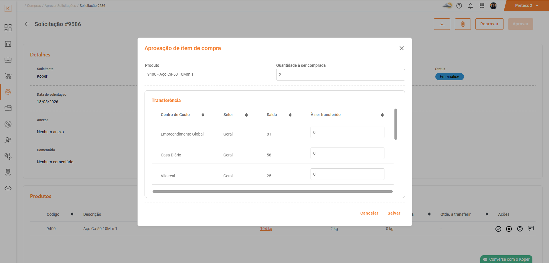 Solicitacao de compras - 2
